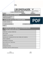 Formulario de Postulacion Sscdyd