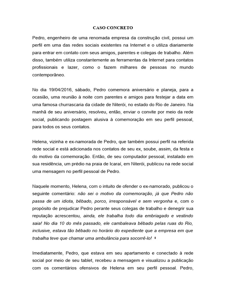 Queixa-Crime por Injúria e Difamação | PDF | Difamação | Crimes