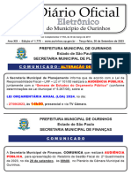 DiArio Oficial EletrOnico Do MunicIpio de Ourinhos - 1775 26055408