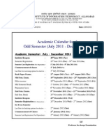 Academic Calender Jul-Dec2011