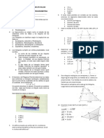 Examen de Trigomometria 10 - Triangulos Pitagoras y Tale.