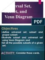 Lesson 2 - Universal Set, Subset, and Venn Diagram