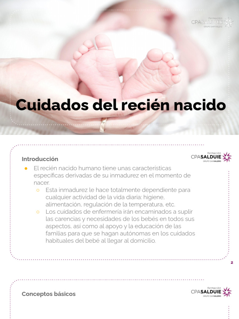 Tbe Cuidados Del Recién Nacido Pdf Amamantamiento Formula Infantil