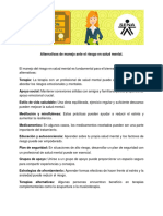 Alternativas de Manejo Ante El Riesgo en Salud Mental.