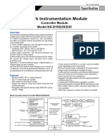 Network Instrumentation Module: Controller Module Model NX-D15/D25/D35