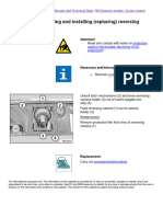 66 53 020 Removing and Installing (Replacing) Reversing Camera