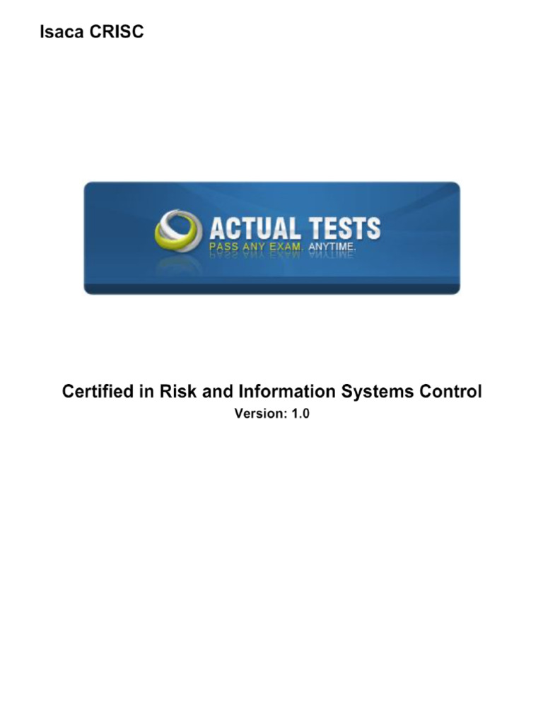 CRISC PDF Testsoftware