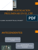 LA INVESTIGACION PRELIMINAR EN EL CPP Ppts