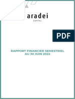 Aradei Capital Rapport Financier S1 2022