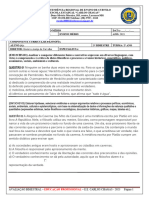 Avaliação de Filosofia 2° Ano 3° Bimestre Com Habilidades