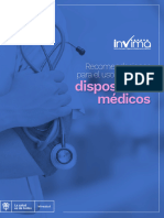 Recomendaciones para El Uso Seguro de Dispositivos Médicos