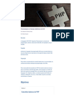 PROGRAMAÇÃO DE PÁGINAS DINÂMICAS COM PHP