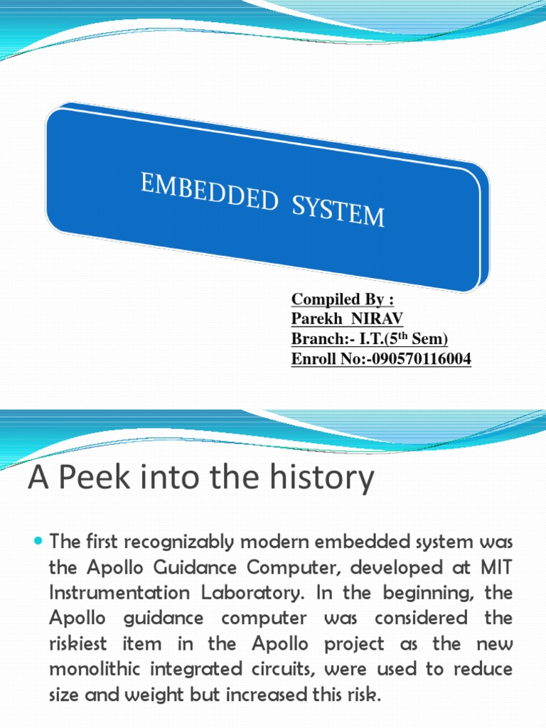 Overview of Embedded Systems | PDF | Embedded System | Field ...