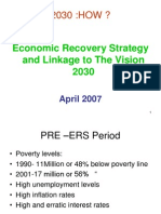 ERS and Vision 2030 - April 2008