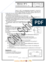 Série D'exercices N°1 - Sciences Physiques Dipôle RC - Bac TI (2012-2013) MR Nouar