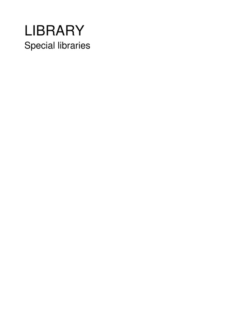 Library Libraries Books
