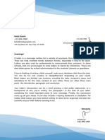 Blue Gradient Company Letterhead