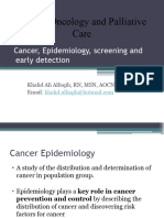 Epdiomology of Cancer