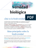 Diversidad Biológica Contenido