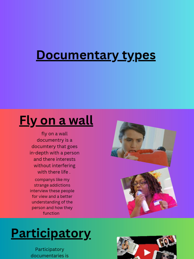 Types of Documentaries Explained | PDF | Language Arts & Discipline | Art