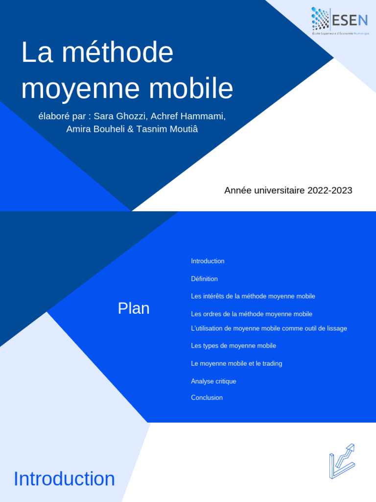 Projet Moyenne Centrée | PDF | Moyenne mobile | Économie