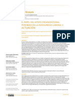 The Role of Perceived Organizational Support in Job Insecurity and PerformanceRAE Revista de Administracao de Empresas - En.es