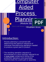 Computer Aided Process Planning (CAPP
