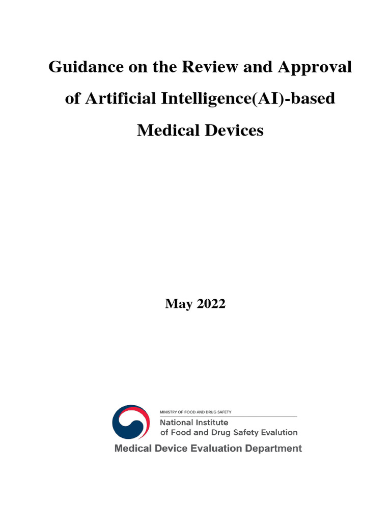 AI Medical Device Approval Guidance | PDF | Technology & Engineering