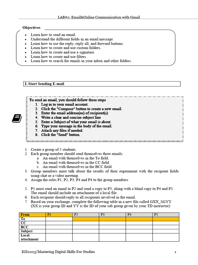 Mastering Email Communication with Gmail | PDF | Gmail | Cyberspace