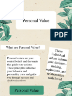 PERSONAL VALUE