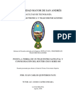 Universidad Mayor de San Andrés: Facultad de Tecnología Carrera Electronica Y Telecomunicaciones