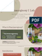 Pharmacognosy I - Session 1