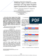 Influence of Different Types of Mover On The Thrust Characteristics of Long Stator Ironless Permanent Magnet Synchronous Linear Motor1