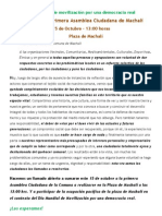 Convocatoria Asamblea Ciudadana de Machalí