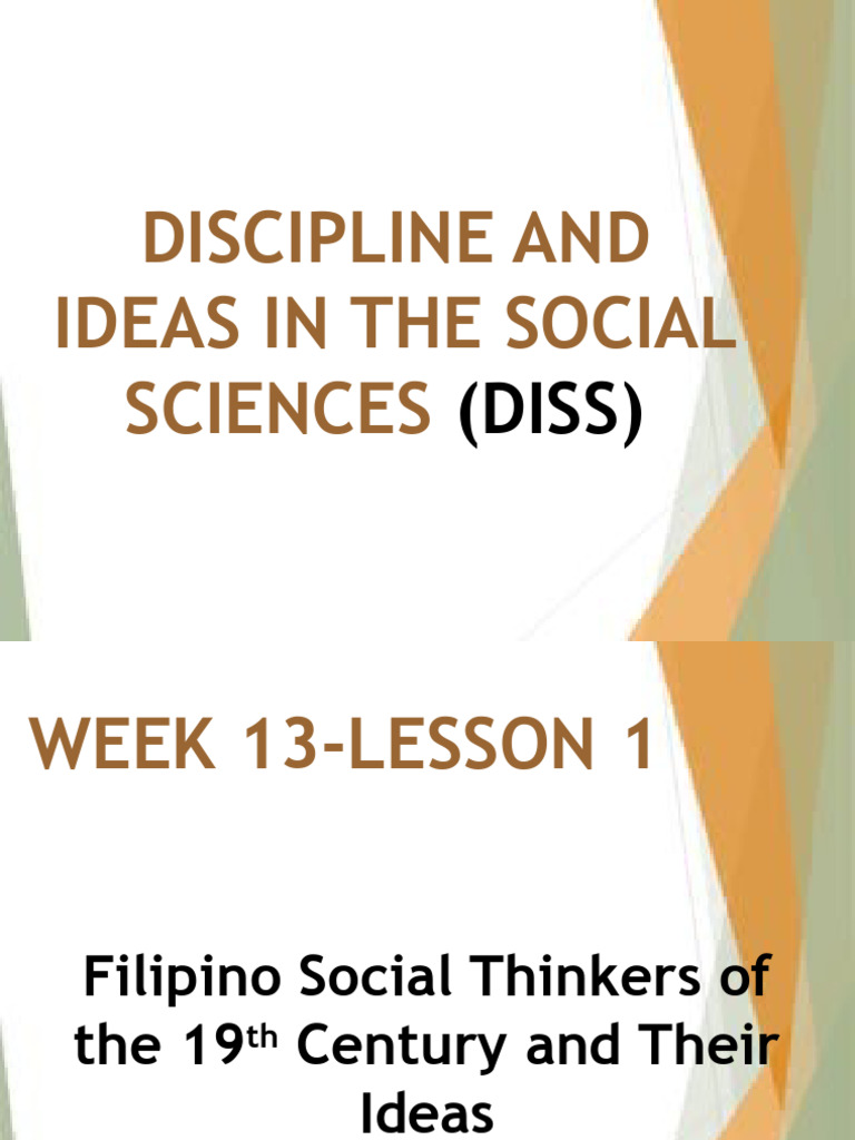 Week13 Lesson1 Filipino Thinkers Download Free PDF Philippines