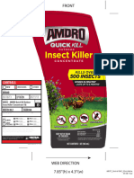 Amdro Quick Kill Outdoor Insect Killer Concentrate 32oz Label