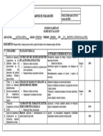 Matriz de Evaluación: Desempeño