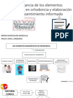 Elementos Diagnósticos en Ortodoncia, Consentimiento Informado e Historia Clinica