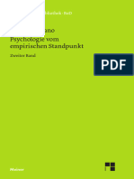 Franz Brentano - Psychologie Vom Empirischen Standpunkt (1971, Felix Meiner Verlag) Tomo 2