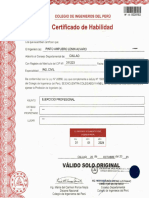 Certificado de Habilidad