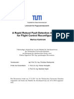 A Rapid Robust Fault Detection Algorithm For Flight Control Reconfiguration