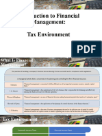 Introduction To Financial Management - Tax Environment