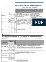 Matriz de Resultados de Los Logros de Aprendizajes 2022 Final Actualizado