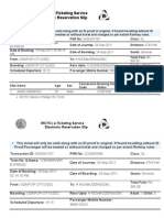 IRCTCs e-Ticketing Service Electronic Reservation Slip