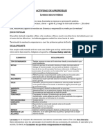 ACTIVIDAD DE APRENDIZAJE - Escalofriante