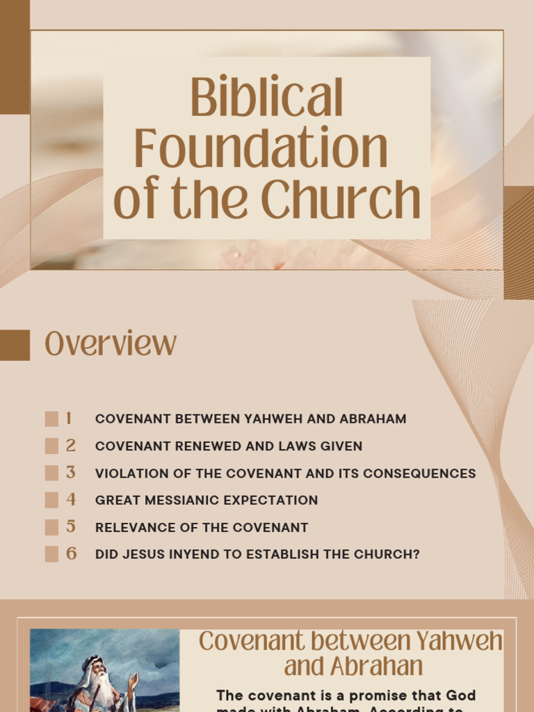 Biblical Foundation of The Church PDF Covenant (Biblical) Jesus