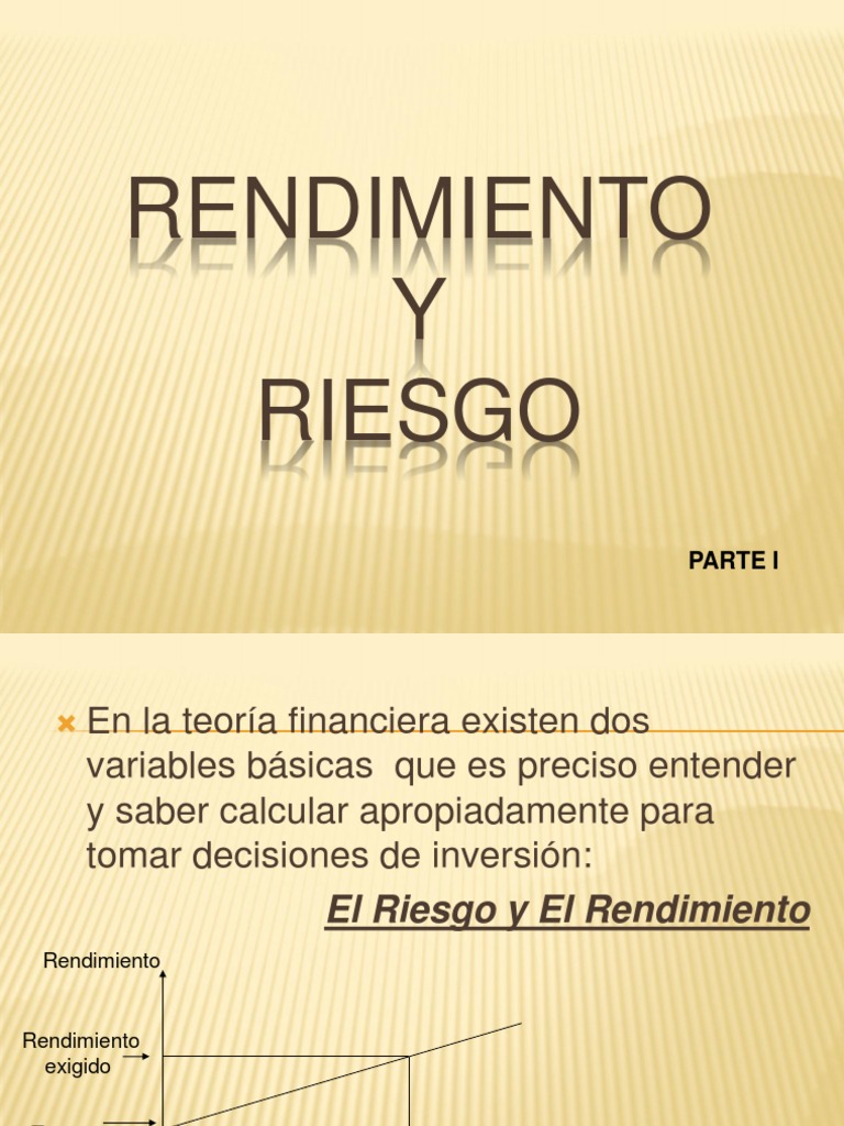 Riesgo y Rendimiento en Inversiones | PDF | Distribución normal ...