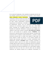 Acta Notarial de Declaración Jurada Ana Leticia Gomez Jerez