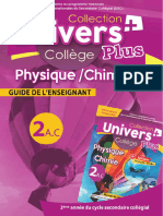 Guide de L'enseignant - Univers Plus - PHYSIQUE CHIMIE - 2AC