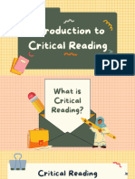 Introduction To Critical Reading